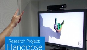 microsoft with handpose
