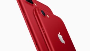 red iPhone 7